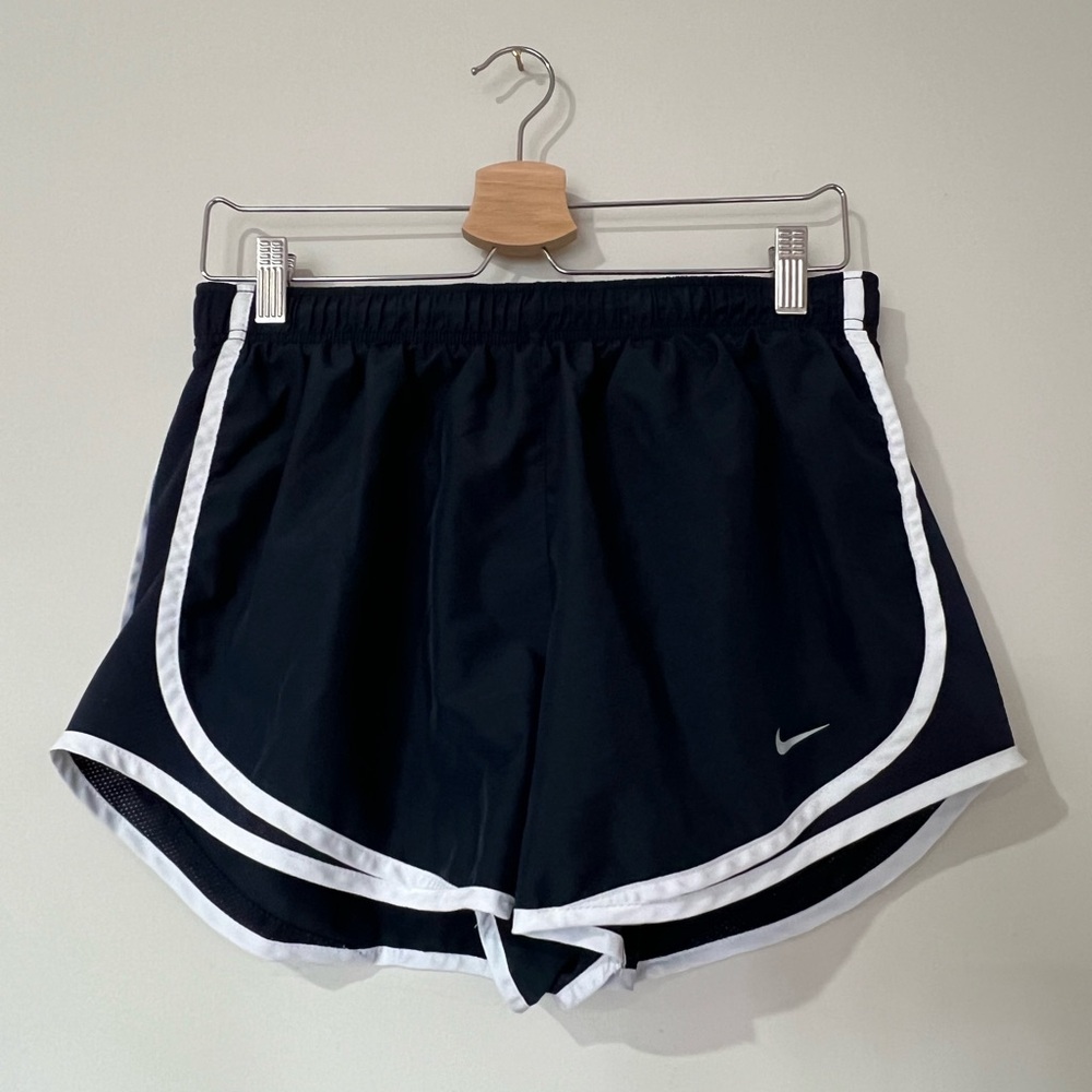 Nike Women's navy and White Athletic Shorts